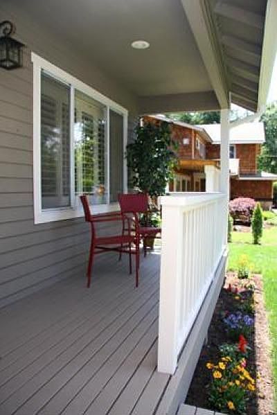 Inviting front porch