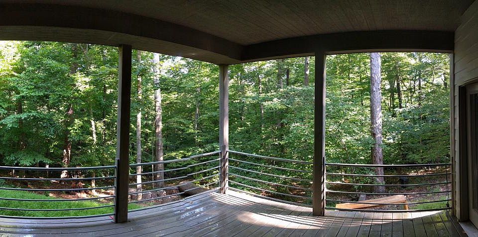 Covered porch panoramic