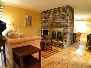 Private sitting area in the master bedroom