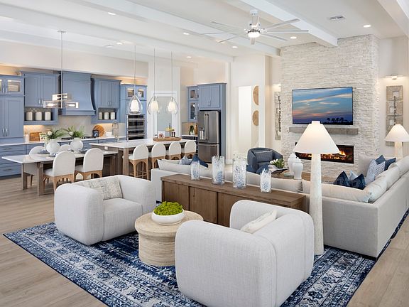 Great Room and Kitchen - Key West II at Star Farms