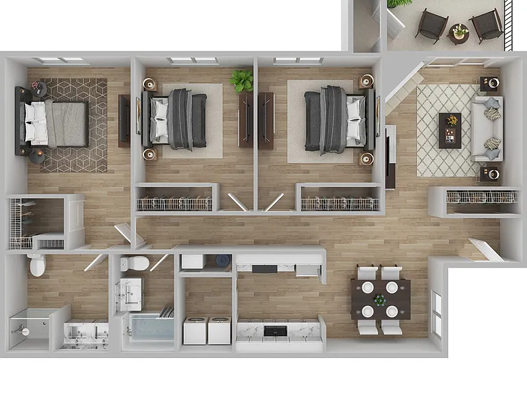 3 Bedroom | 2 Bath | 1392 SF 3 Bedroom | 2 Bath | 1392 SF