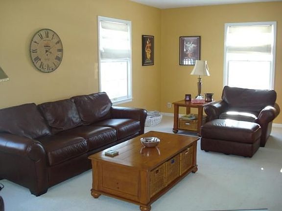 Living room with windows