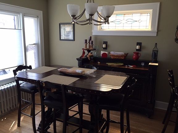 Spacious dining area