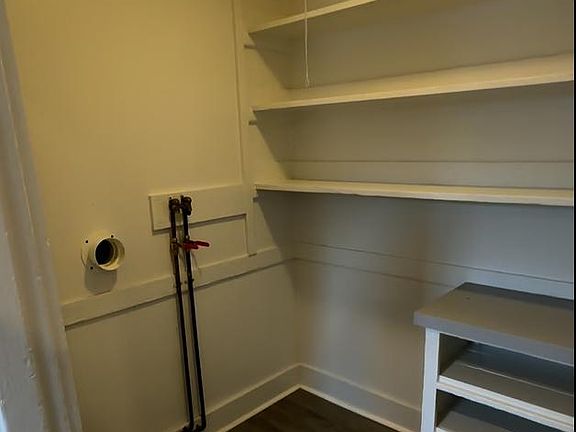 Huge pantry with washer dryer hookups