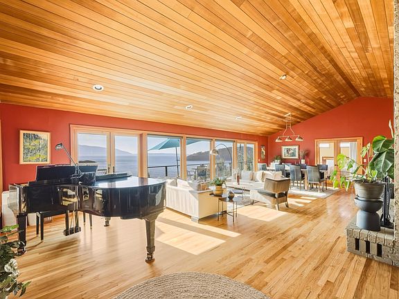 Living room with unobstructed western views