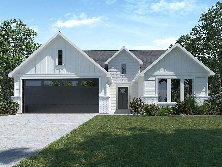 D.R. Horton's Express Homes Huntsville Floorplan Elevation F. Photos shown here may not depict the specified home & features included are for illustration purposes only