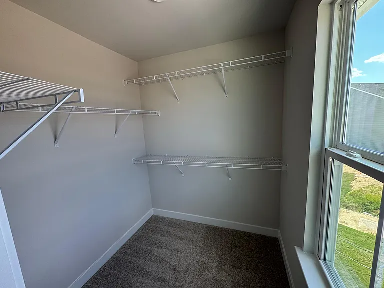 Master closet with window