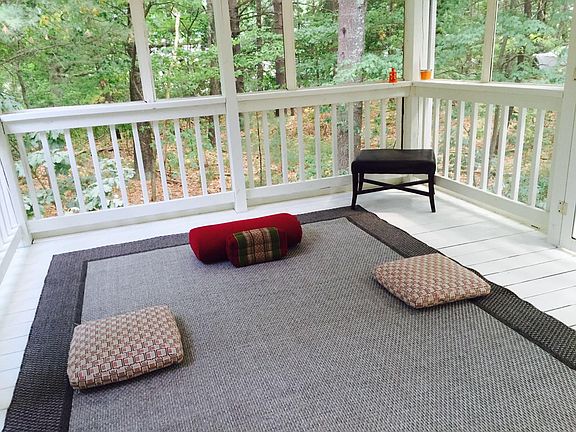 Invitation to Meditation in the covered porch