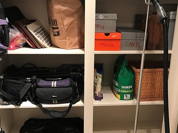 Very large walk in Closet/Pantry