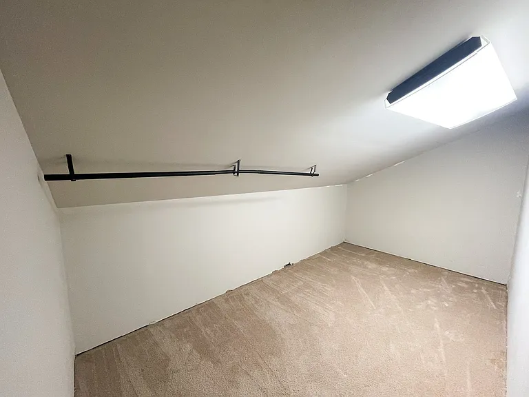 Deep upstairs hall closet, great for storage.
