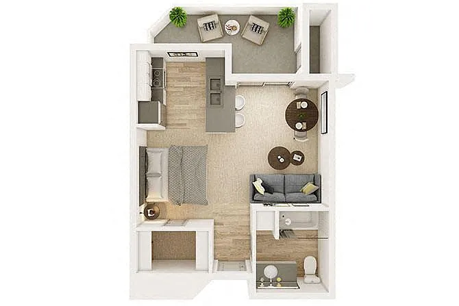 Floor plan Studio