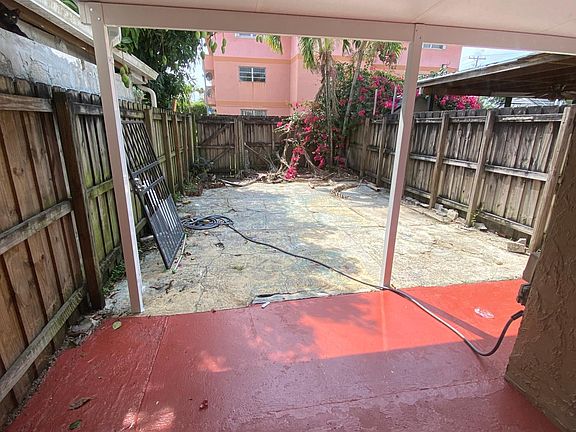 Back yard & laundry room.