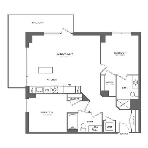 Floor plan B2-R