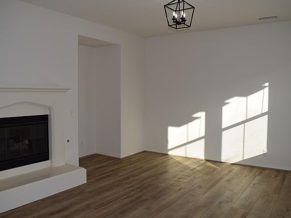 Living room with fireplace