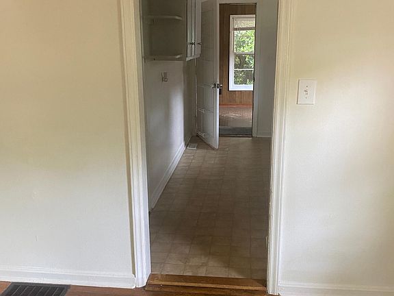 Looking thru kitchen to mud room/ laundry