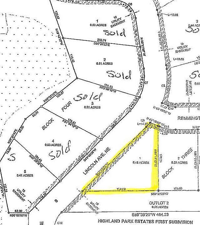 1st image of Block 3 Highland Park Estates 2nd Sub Lot 1