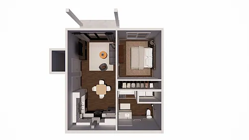 Floor plan The Jordan - income restricted - ANSI