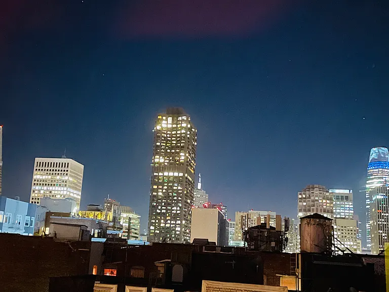 roof deck night view east