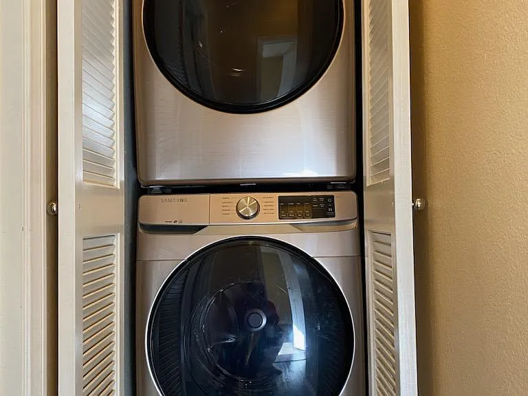 Washer and dryer in unit
