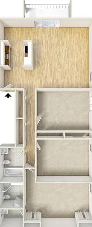 Three bedroom floor plan Three bedroom floor plan
