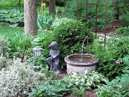 enjoy the sound of the fountain