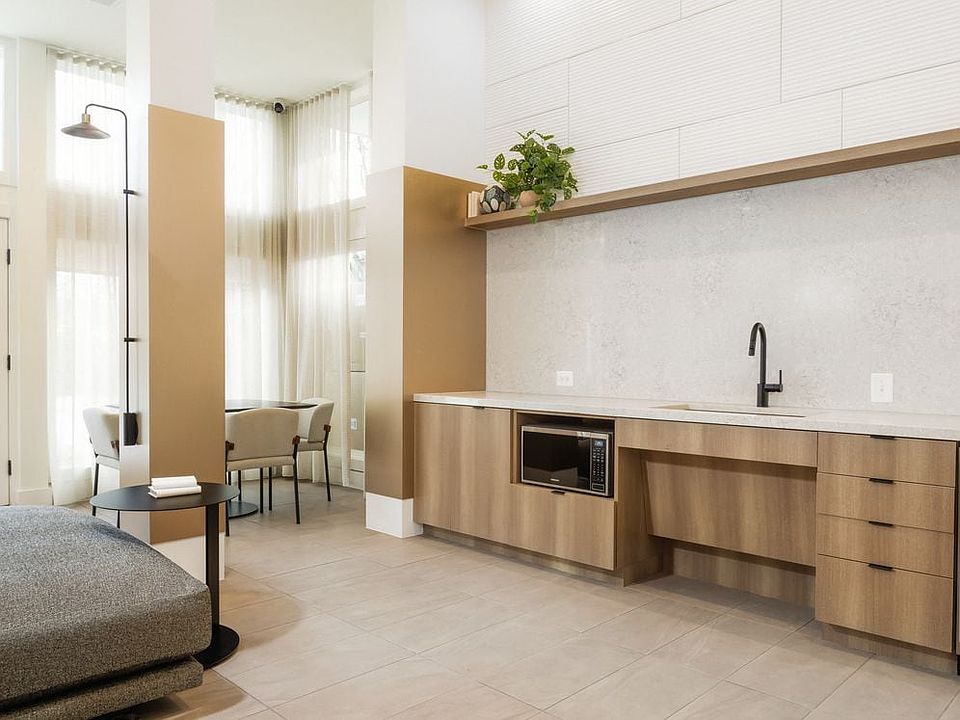 Resident lounge with kitchenette