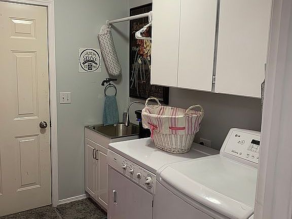 Laundry room, door to garage