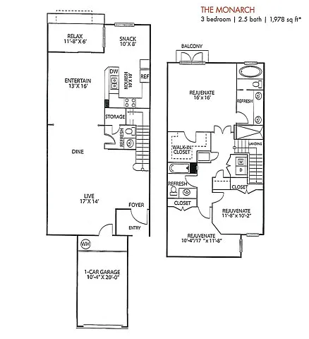 Floor plan Monarch - Premium