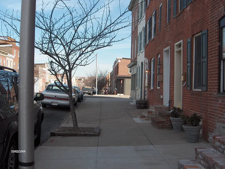 Streetscape of Foster Avenue, looking east.