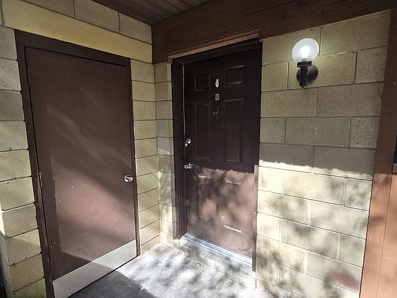 There is an outside storage closet as well.