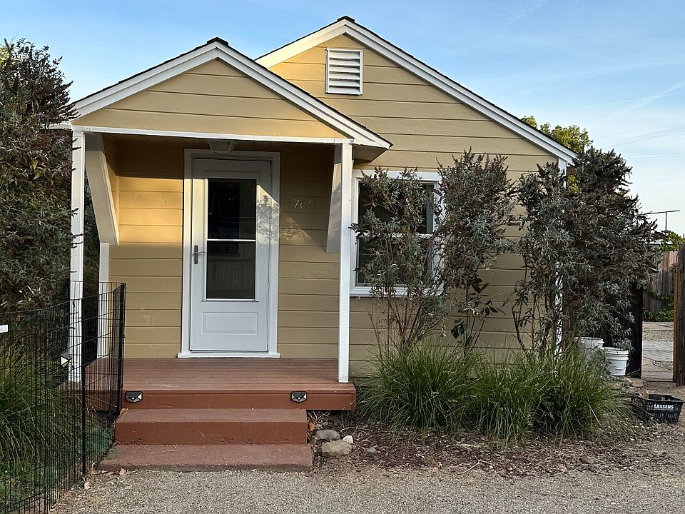 Fresh paint. Butterfly bushes just pruned.