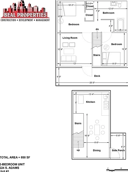 2 bed, 850 sqft, $1,575 — Photo 2