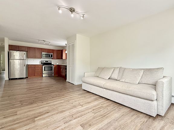 View of kitchen from living room