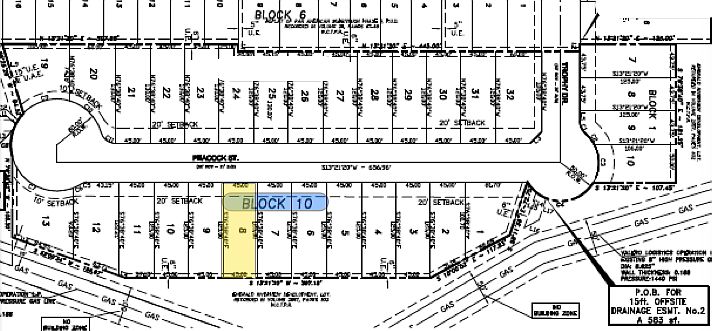 1st image of Lot 8 Blk 10 Peacock Dr