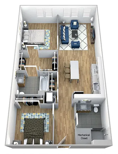 Floor plan E-1B