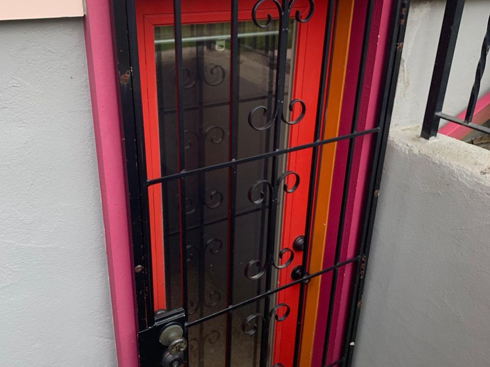 Front door, Security door for added protection