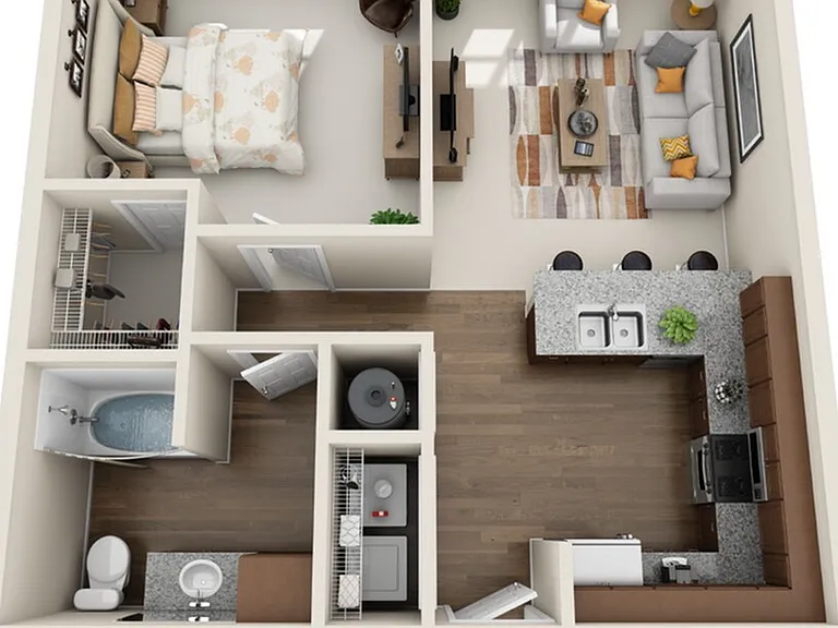 One bedroom one bathroom One bedroom one bathroom