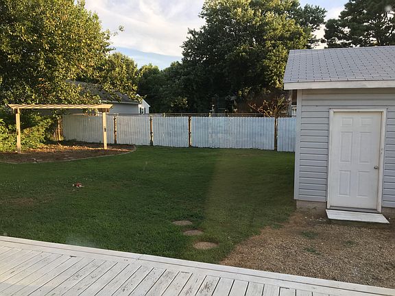 Large back yard