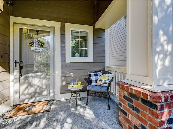 Adorable, front porch entrance. Exterior of home repainted summer of 2019