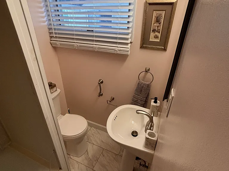 Bathroom, new sink and toilet