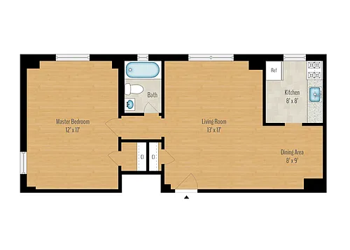 Floor plan 1 Bedrooms