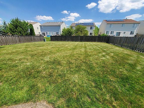 Large open back yard