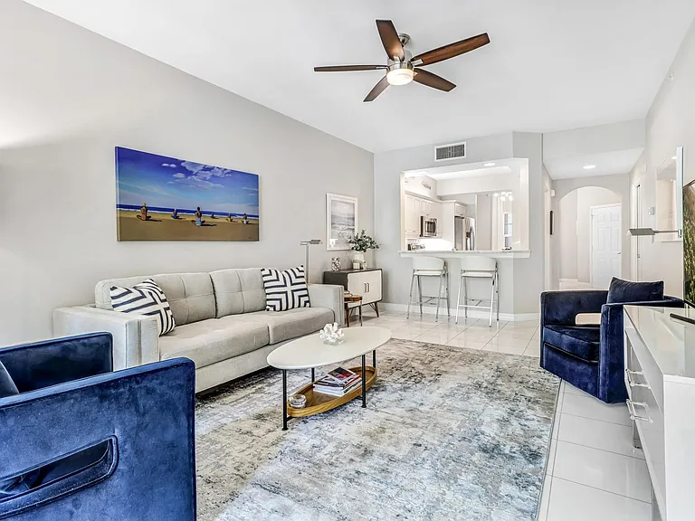 Living room toward kitchen