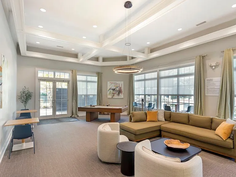 Resident lounge with seating area