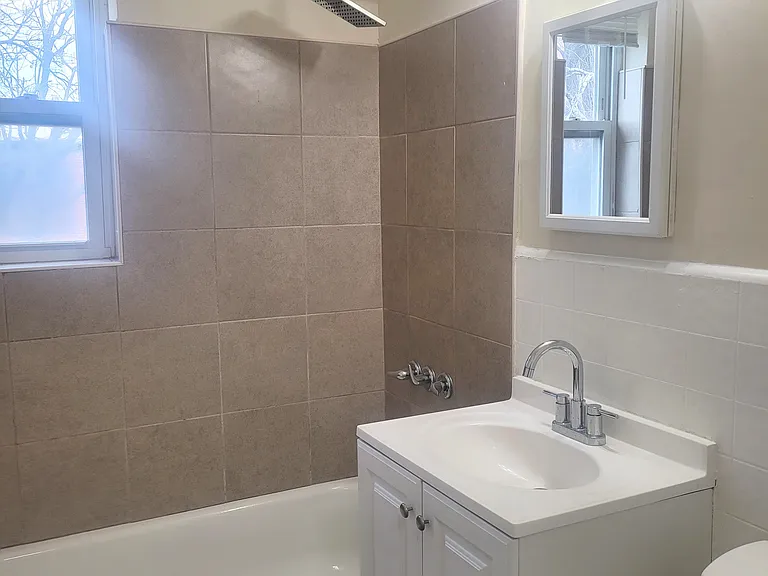 Updated bathroom.