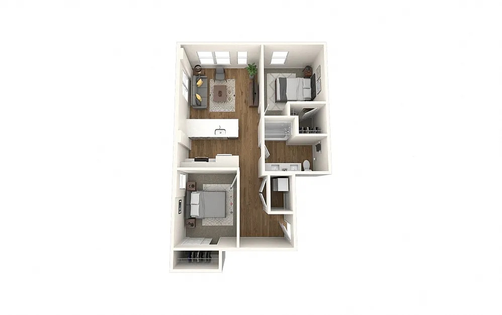 Floor plan 2-Bedroom B