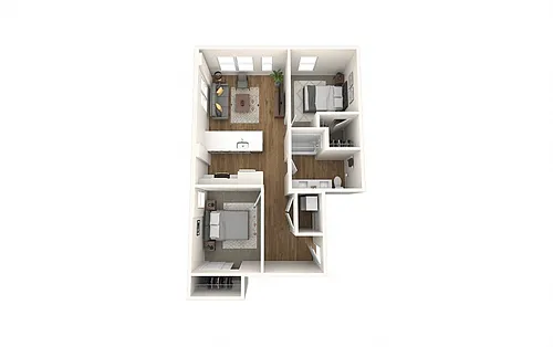 Floor plan 2-Bedroom B