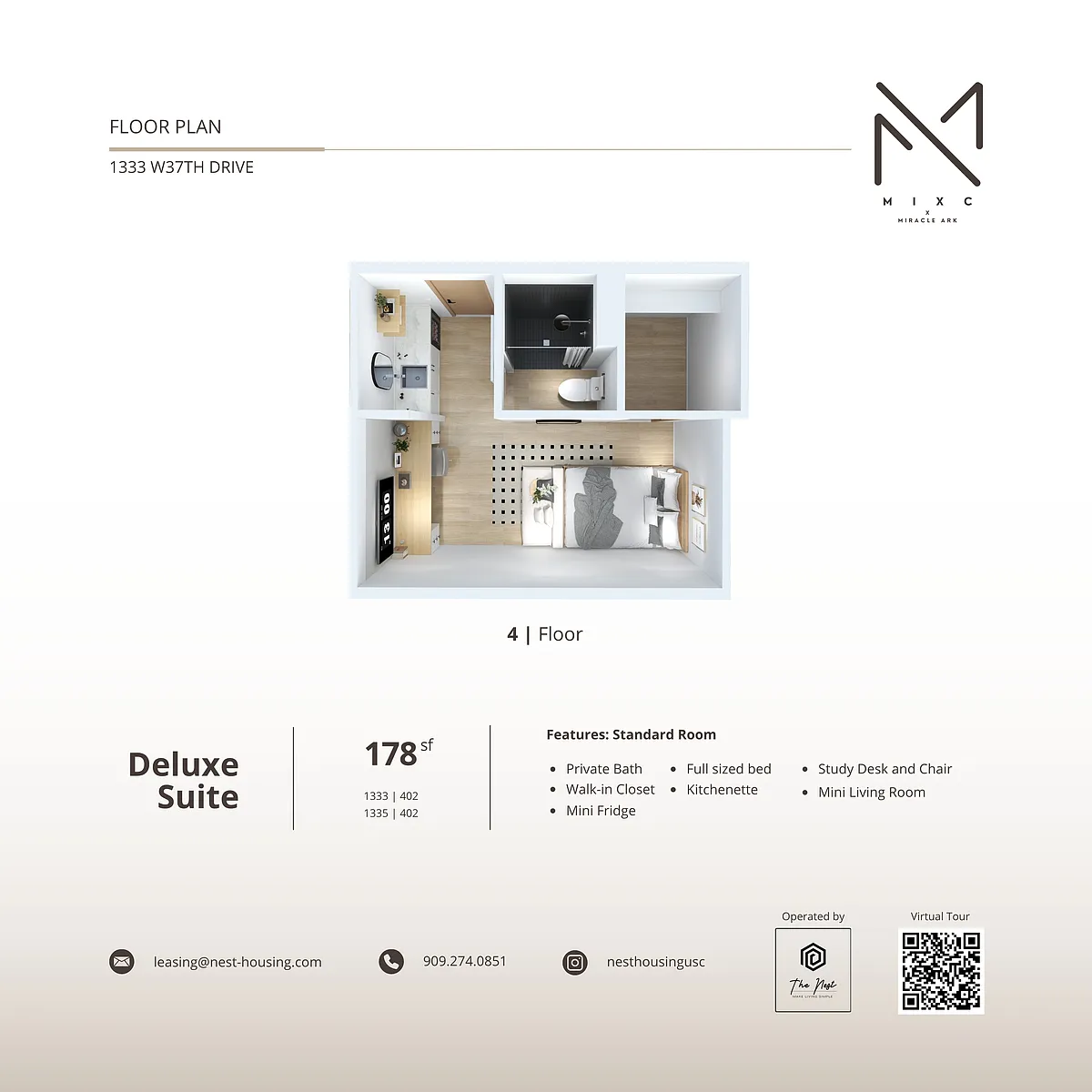 Floor plan Deluxe Suite