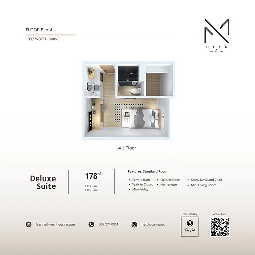 Floor plan Deluxe Suite