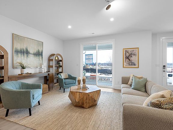 Spacious great room with abundant natural light